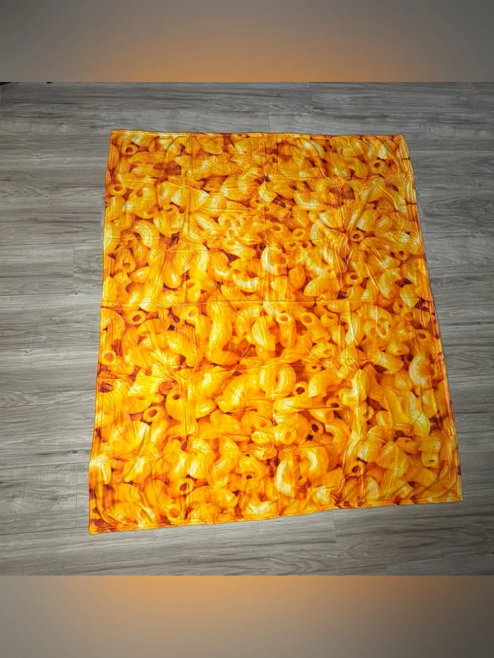 Macaroni and cheese blanket